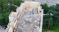 Completes On-site Demonstration of Water-Spraying Drones to Reduce Fugitive Dust and Enhance Work Safety at Demolition Sites