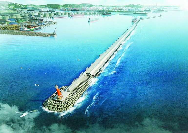 Ulsan New Port South Breakwater Sections 1-1 and 1-2