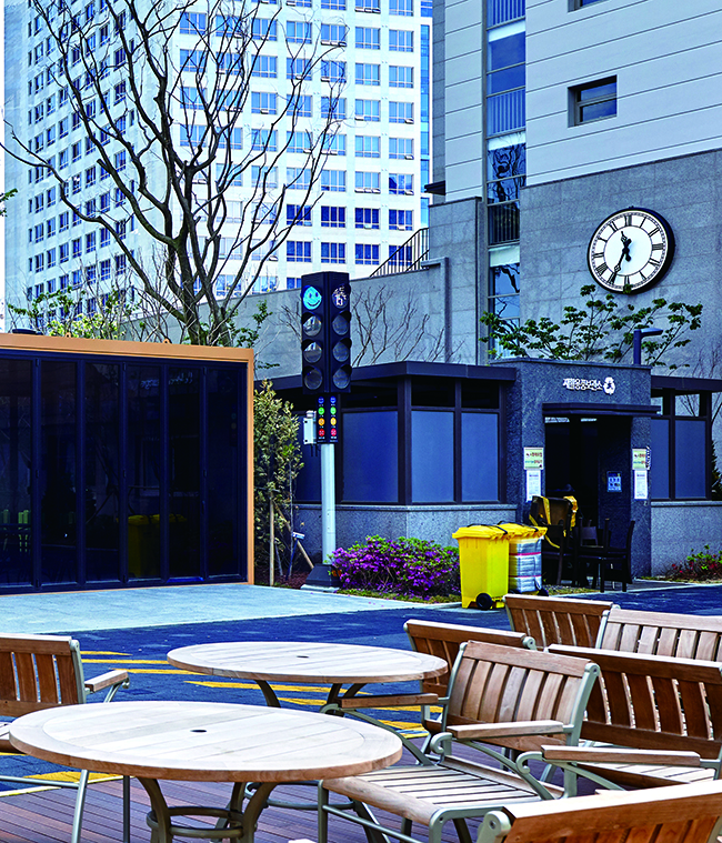 힐스테이트 동탄역 - 건강을 위한 파란불! 미세먼지 신호등