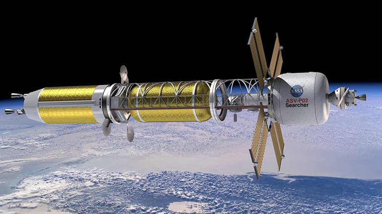 미 항공우주국(NASA)이 개발을 추진하고 있는 원자력 열 추진 우주선의 상상도 / NASA 미 항공우주국(NASA)이 개발을 추진하고 있는 원자력 열 추진 우주선의 상상도 / NASA