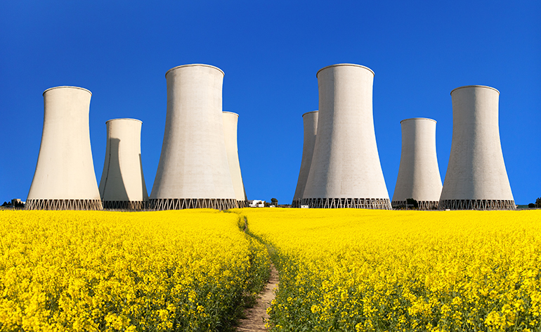 view of the nuclear power plants. @Getty Images korea