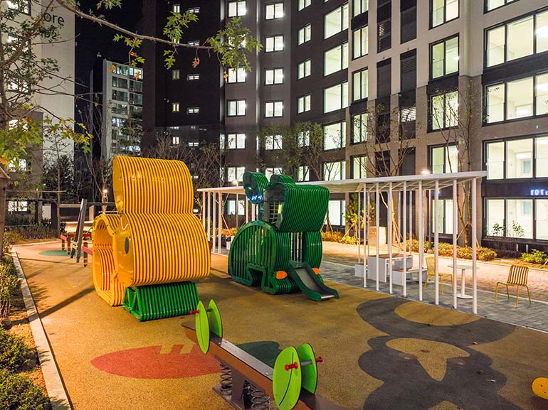 The ’Rabbit Playground’ at Hillstate Hongeun Forest