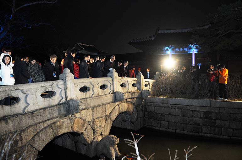 창덕궁 금천교 복원공사 통수식