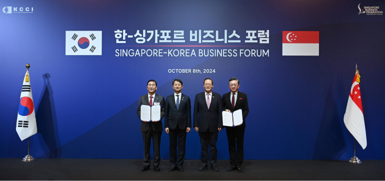 KCCI 한-싱가포르 비즈니스 포럼 SINGAPORE-KOREA BUSINESS FORUM OCTOBER 8th, 2024 SINGAPORE DERANON