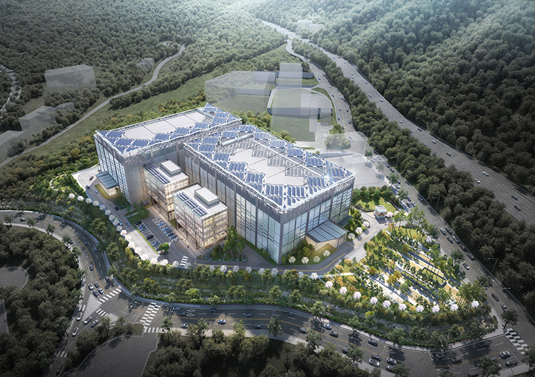 2025년 완공 예정인 용인 죽전 퍼시픽써니 데이터센터.