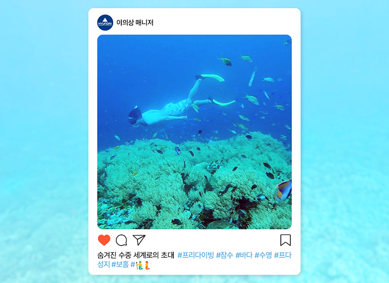 이의상 매니저 이의상 매니저 숨겨진 수중 세계로의 초대 #프리다이빙 #잠수 #바다 #수영 #프다성지 #보홀